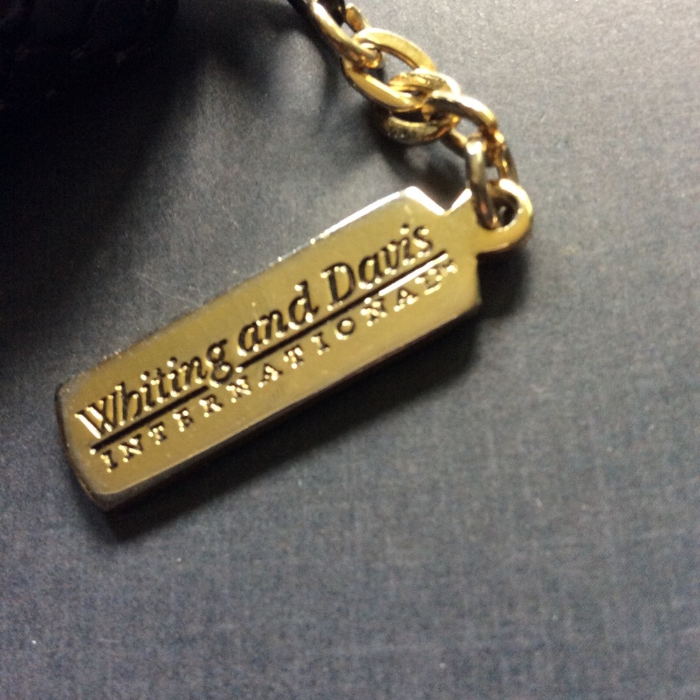 Whiting & Davies: Black Evening Purse. - Picture 3 of 9